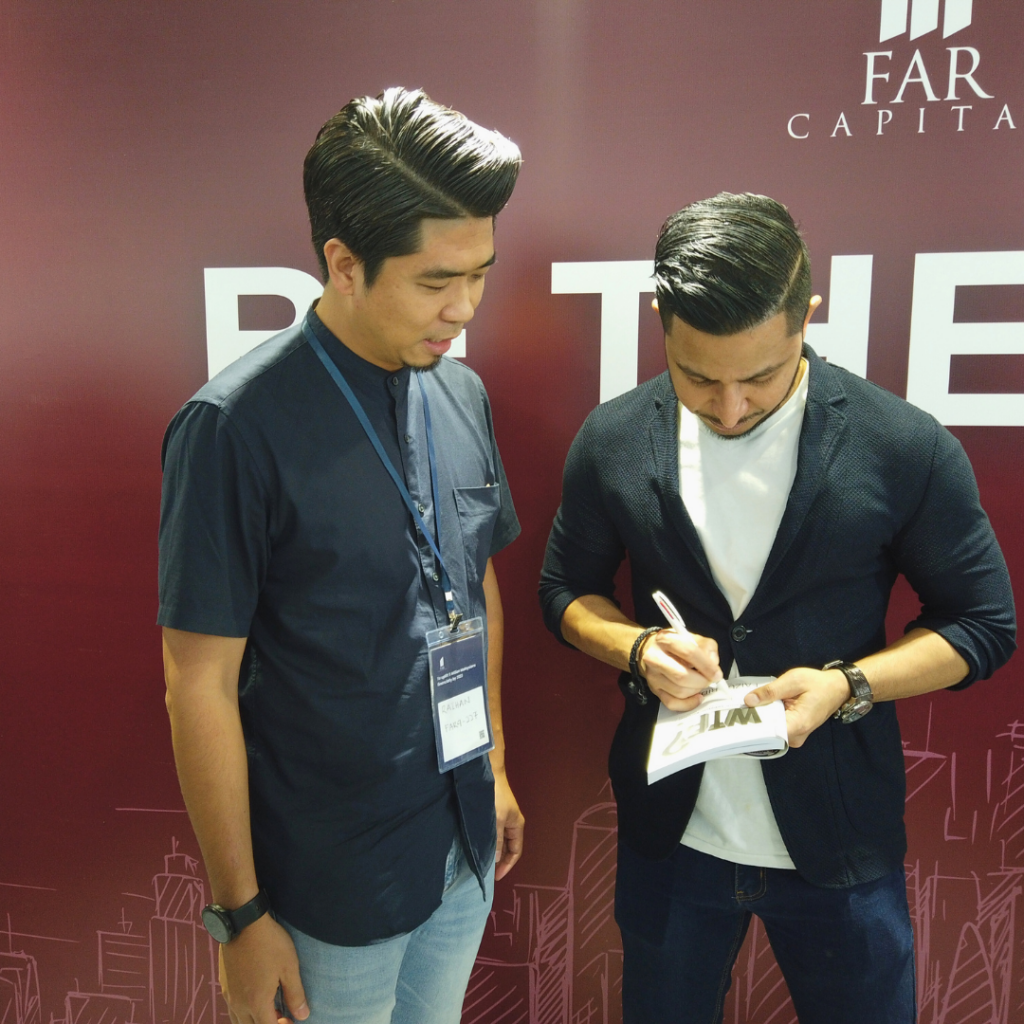 Photos of Faizul Ridzuan and FAR Capital’s client